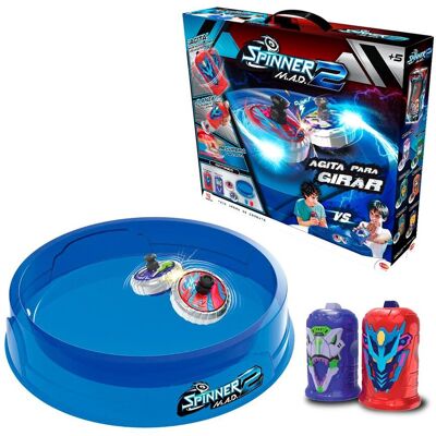 Bizak Spinner Mad 2 Arena bojowa, w zestawie gra bitewna z bronią i piaskiem, chłopcy i dziewczęta +5 lat, gwarantowana zabawa, (62006306) Bizak Spinner Mad 2 Arena bojowa, w zestawie gra bitewna z bronią i piaskiem, chłopcy i dziewczęta +5 lat, gwarantowana zabawa, (62006306)