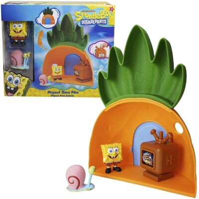 Bizak Spongebob dom ananasowy z 2 figurkami, zestaw do zabawy w tle bikini z Bobem i Garym, w zestawie dom 20 cm i telewizor z funkcją, oficjalna za.. Bizak Spongebob dom ananasowy z 2 figurkami, zestaw do zabawy w tle bikini z Bobem i Garym, w zestawie dom 20 cm i telewizor z funkcją, oficjalna za..