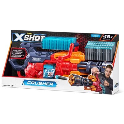 X-Shot Excel Crusher - Pistolet na Strzały - 48 Strzałów Zasięg 27m X-Shot Excel Crusher - Pistolet na Strzały - 48 Strzałów Zasięg 27m