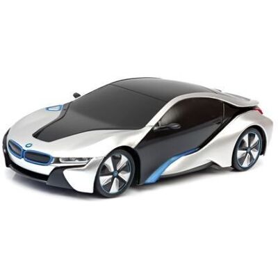 BMW I8 R/C skala 1:24 Rastar 48400 samochód sterowany srebrny BMW I8 R/C skala 1:24 Rastar 48400 samochód sterowany srebrny
