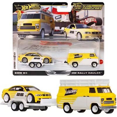 BMW M3 (E46) & HW Rally Hauler Team Transport Legends Hot Wheels Premium 1:64 BMW M3 (E46) & HW Rally Hauler Team Transport Legends Hot Wheels Premium 1:64