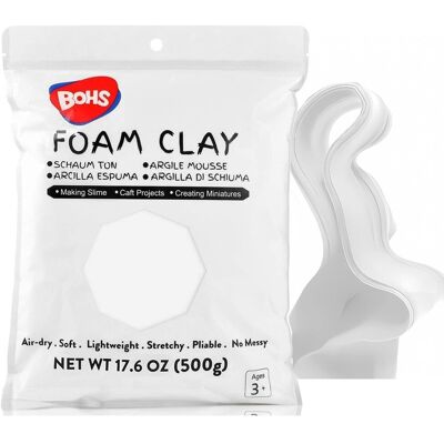 Inny producent BOHS Masa Plastyczna Lekka Biała 500 g – Samoutwardzalna Glina Foam Clay, Miękka Elastyczna do Kwiatów, Lustra, Cosplay, Sztucznego Ciasta, Slime, R.. Inny producent BOHS Masa Plastyczna Lekka Biała 500 g – Samoutwardzalna Glina Foam Clay, Miękka Elastyczna do Kwiatów, Lustra, Cosplay, Sztucznego Ciasta, Slime, R..