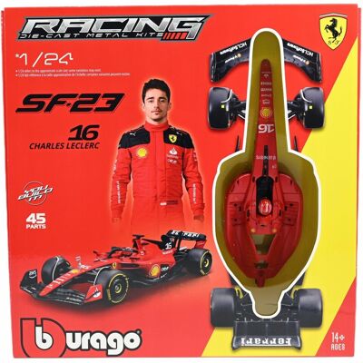 BOLID F1 Ferrari SF-23 Charles Leclerc 1:24 BBURAGO DO ZŁOŻENIA 18-26852 BOLID F1 Ferrari SF-23 Charles Leclerc 1:24 BBURAGO DO ZŁOŻENIA 18-26852