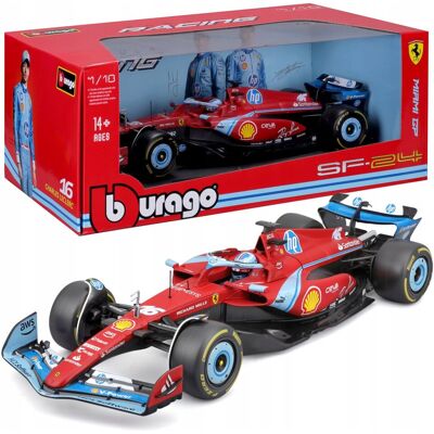 BOLID F1 Ferrari SF-24 GP Miami 2024 Charles Leclerc 1:18 BBURAGO 18-16815 BOLID F1 Ferrari SF-24 GP Miami 2024 Charles Leclerc 1:18 BBURAGO 18-16815