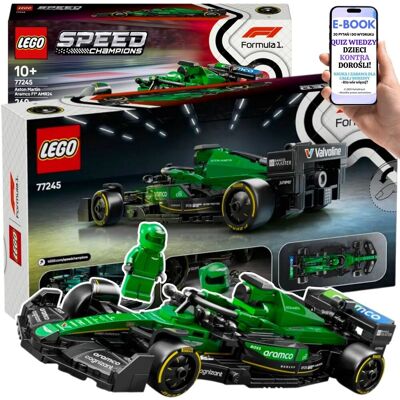 BOLID F1 LEGO Aston Martin Aramco AMR24 (77245) • Kultowy Samochód Wyścigowy LEGO PREZENT AUTO DLA DZIECI + EBOOK-2 BOLID F1 LEGO Aston Martin Aramco AMR24 (77245) • Kultowy Samochód Wyścigowy LEGO PREZENT AUTO DLA DZIECI + EBOOK-2
