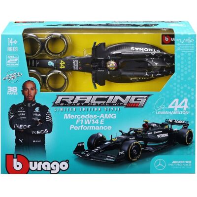 Bolid F1 Mercedes Amg W14 Hamilton 1:24 Bburago Model do Złożenia 18-28510 Bolid F1 Mercedes Amg W14 Hamilton 1:24 Bburago Model do Złożenia 18-28510