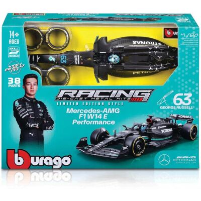 Bolid F1 Mercedes Amg W14 Russell 1:24 Bburago Model do Złożenia 18-28509 Bolid F1 Mercedes Amg W14 Russell 1:24 Bburago Model do Złożenia 18-28509