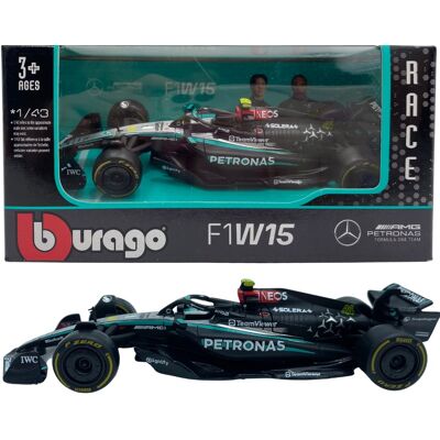 Bolid F1 Mercedes AMG W15 E Perf Petronas Hamilton #44 BBurago 1:43 Bolid F1 Mercedes AMG W15 E Perf Petronas Hamilton #44 BBurago 1:43
