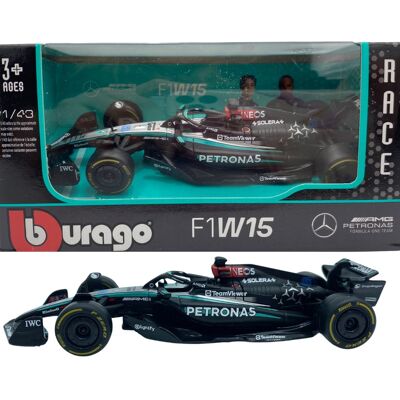 Bolid F1 Mercedes AMG W15 E Perf Petronas Russell #63 BBurago 1:43 Bolid F1 Mercedes AMG W15 E Perf Petronas Russell #63 BBurago 1:43