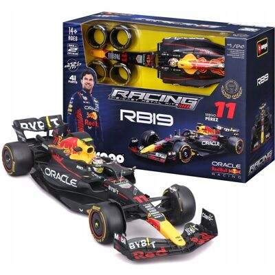 Bolid F1 Red Bull Rb19 Sergio Perez 1:24 Bburago Model do Złożenia 18-28508 Bolid F1 Red Bull Rb19 Sergio Perez 1:24 Bburago Model do Złożenia 18-28508