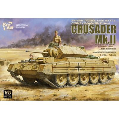 Border Model BT-015 British Cruiser Tank Mk.VI & German Pzkpfw.Mk V 746(e) Crusader Mk.II 1/35 Border Model BT-015 British Cruiser Tank Mk.VI & German Pzkpfw.Mk V 746(e) Crusader Mk.II 1/35