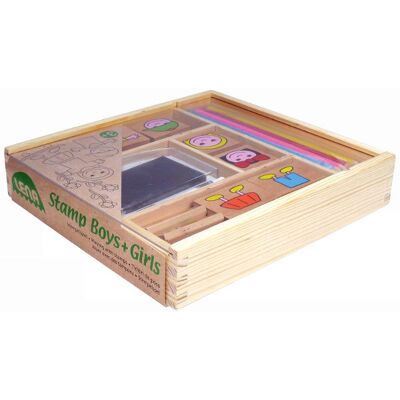 Lena Boys & girls, Stempelki drewniane, 9 szt. Lena Boys & girls, Stempelki drewniane, 9 szt.