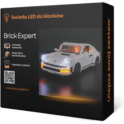 Brick Expert, Oświetlenie LED, do klocków, Creator Expert Porsche 911 - 10295 Brick Expert, Oświetlenie LED, do klocków, Creator Expert Porsche 911 - 10295