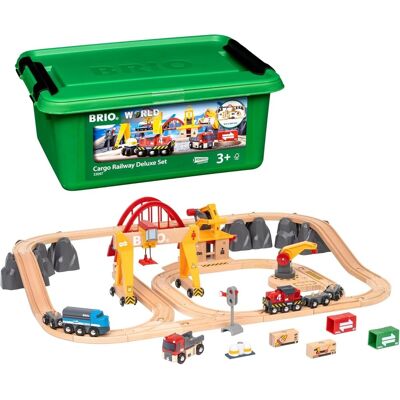 Brio CARGO 33097 DELUXE SET POCIĄG NA BATERIE KLOCKI DO ZABAWY ZABAWKA Brio CARGO 33097 DELUXE SET POCIĄG NA BATERIE KLOCKI DO ZABAWY ZABAWKA