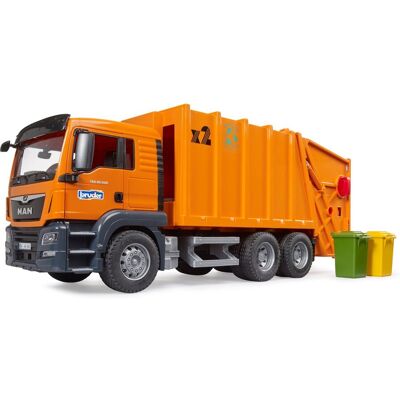 Bruder, Man Tgs Śmieciarka Z Tylnym Załadunkiem, 03760 Bruder, Man Tgs Śmieciarka Z Tylnym Załadunkiem, 03760