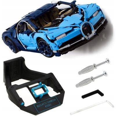 Saures Bugatti Chiron 42083 - Uchwyt ścienny / Mocowanie ekspozycyjne na LEGO auto Saures Bugatti Chiron 42083 - Uchwyt ścienny / Mocowanie ekspozycyjne na LEGO auto