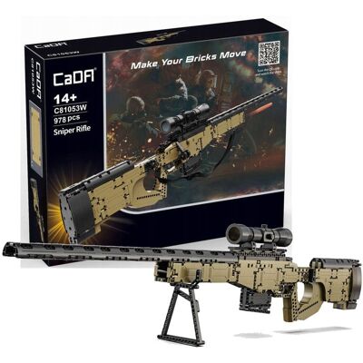 CaDA C81053W klocki konstrukcyjne broń strzelający karabin snajperski 978 el. CaDA C81053W klocki konstrukcyjne broń strzelający karabin snajperski 978 el.