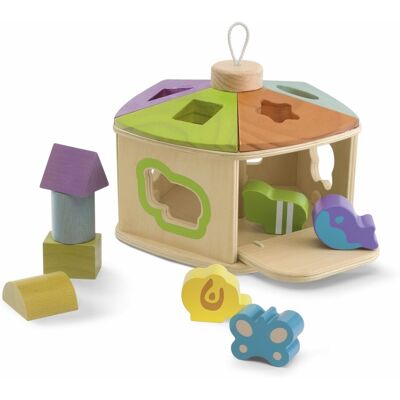 Chicco sorter Drewniany domek dla zwierząt Chicco sorter Drewniany domek dla zwierząt