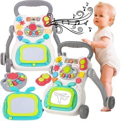 Bounn Chodzik Pchacz Interaktywny Edukacyjny Panel Tablica Dla Dzieci Szary 18M+ Bounn Chodzik Pchacz Interaktywny Edukacyjny Panel Tablica Dla Dzieci Szary 18M+