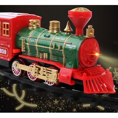 Inny producent CHRISTMAS TRAIN SET ELEKTRYCZNY ZABAWKA ZE ŚWIATŁEM DŹWIĘKOWYM DLA DZIECI Inny producent CHRISTMAS TRAIN SET ELEKTRYCZNY ZABAWKA ZE ŚWIATŁEM DŹWIĘKOWYM DLA DZIECI