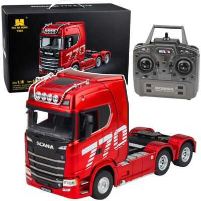 Ciągnik Siodłowy Scania Zdalnie Sterowany RC Huina 1501 Czerwony 1:18 Ciągnik Siodłowy Scania Zdalnie Sterowany RC Huina 1501 Czerwony 1:18
