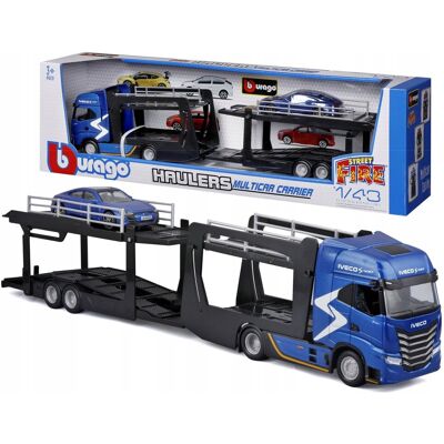 CIĘŻARÓWKA IVECO S-WAY S LAWETA AUDI RS E-TRON GT 1:43 BBURAGO 18-31475 CIĘŻARÓWKA IVECO S-WAY S LAWETA AUDI RS E-TRON GT 1:43 BBURAGO 18-31475