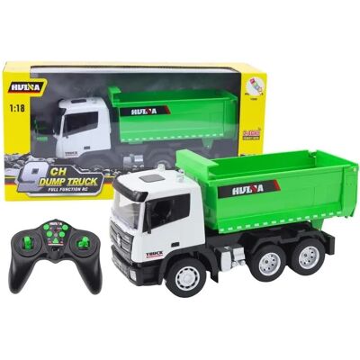 Lean Toys Ciężarówka RC 1:18 zielona - Leantoys Lean Toys Ciężarówka RC 1:18 zielona - Leantoys