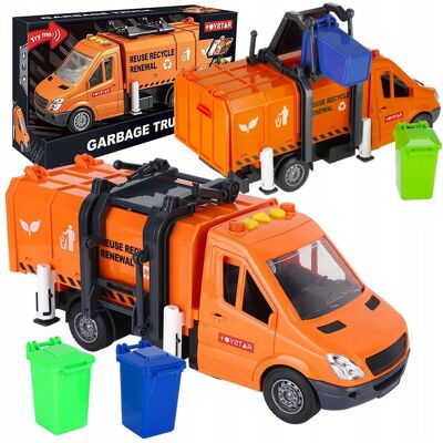 Inny producent Ciężarówka Śmieciarka Samochód Auto Kosze Na Śmieci Dźwięki Światła Napęd Inny producent Ciężarówka Śmieciarka Samochód Auto Kosze Na Śmieci Dźwięki Światła Napęd