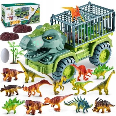REVENTO CIĘŻARÓWKA ZABAWKA DINOZAUR SAMOCHÓD T-REX DINOZAURY TRANSPORTER + FIGURKI REVENTO CIĘŻARÓWKA ZABAWKA DINOZAUR SAMOCHÓD T-REX DINOZAURY TRANSPORTER + FIGURKI