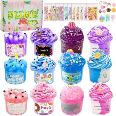 Inny producent CIOXSOIO 12 sztuk 70 ml Slime Set 12 kolorów masła Slime i Clear Slime, zestaw do samodzielnego wykonania dla dzieci, na urodziny, Halloween, Boże N.. Inny producent CIOXSOIO 12 sztuk 70 ml Slime Set 12 kolorów masła Slime i Clear Slime, zestaw do samodzielnego wykonania dla dzieci, na urodziny, Halloween, Boże N..