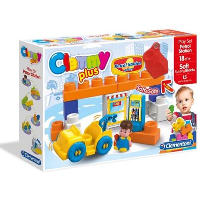 Clementoni, Clemmy Plus, klocki Stacja benzynowa Clementoni, Clemmy Plus, klocki Stacja benzynowa