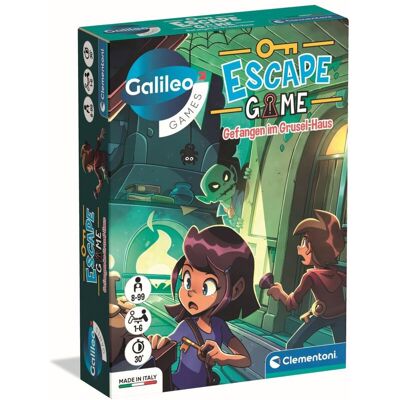 Clementoni Galileo Escape Game - Gra towarzyska do bullowania i zagadek z kartami informacyjnymi i rekwizytami - gra rodzinna od 8 lat 59449 Clementoni Galileo Escape Game - Gra towarzyska do bullowania i zagadek z kartami informacyjnymi i rekwizytami - gra rodzinna od 8 lat 59449