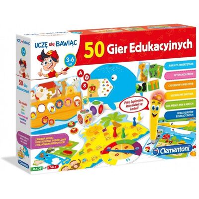 Mówiące Pióro 50, gra edukacyjna, zestaw, Clementoni Mówiące Pióro 50, gra edukacyjna, zestaw, Clementoni
