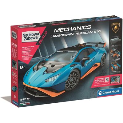 Clementoni - Lamborghini Huracan STO - 250+ elementów - Laboratorium mechaniki - Model kit Clementoni - Lamborghini Huracan STO - 250+ elementów - Laboratorium mechaniki - Model kit