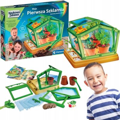 CLEMENTONI MOJA PIERWSZA SZKLARNIA ZESTAW BOTANICZNY NAUKOWA ZABAWA 7+ CLEMENTONI MOJA PIERWSZA SZKLARNIA ZESTAW BOTANICZNY NAUKOWA ZABAWA 7+
