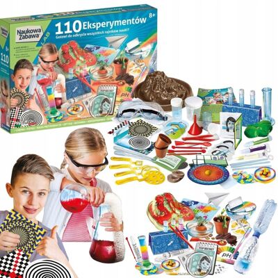 CLEMENTONI NAUKOWA ZABAWA 110 EKSPERYMENTÓW LABORATORIUM DLA DZIECI +8 LAT CLEMENTONI NAUKOWA ZABAWA 110 EKSPERYMENTÓW LABORATORIUM DLA DZIECI +8 LAT