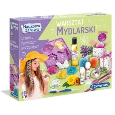 Clementoni, Naukowa Zabawa, Zestaw Kreatywny, Warsztat Mydlarski, 50673 Clementoni, Naukowa Zabawa, Zestaw Kreatywny, Warsztat Mydlarski, 50673