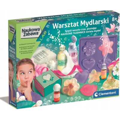 Klinika naukowa do mydła Clementoni - Zestaw do produkcji mydła Klinika naukowa do mydła Clementoni - Zestaw do produkcji mydła