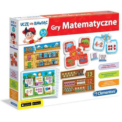 Clementoni, zabawka edukacyjna Gry Matematyczne Clementoni, zabawka edukacyjna Gry Matematyczne