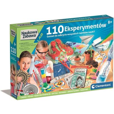 Clementoni, Zestaw 110 Eksperymentów Nauka i Zabawa Clementoni, Zestaw 110 Eksperymentów Nauka i Zabawa