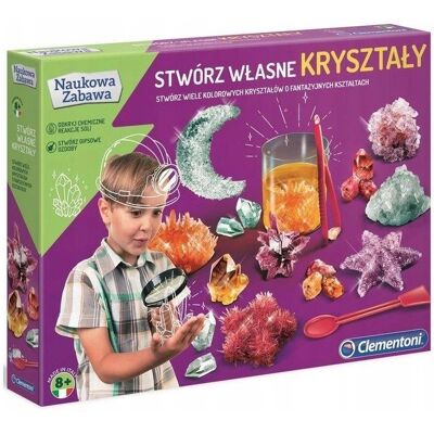 Clementoni Scientific fun. Stwórz swoje własne kryształy Clementoni Scientific fun. Stwórz swoje własne kryształy