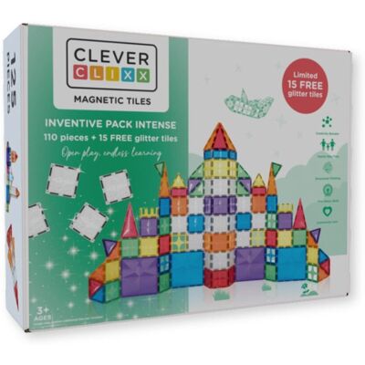 Cleverclixx - Klocki magnetyczne Inventive Pack Intense - 110 el. Cleverclixx - Klocki magnetyczne Inventive Pack Intense - 110 el.