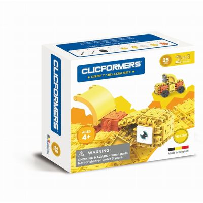 Clics Toys, klocki clics clicformers craft set yellow 25 Clics Toys, klocki clics clicformers craft set yellow 25