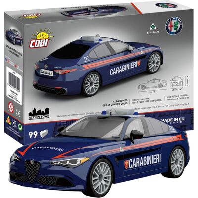 Cobi Action Town Samochód Alfa Romeo Giulia Quadr. Carabinieri 99 Kl., Cobi-24654 Cobi Action Town Samochód Alfa Romeo Giulia Quadr. Carabinieri 99 Kl., Cobi-24654