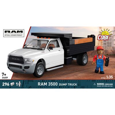 Cobi Action Town Samochód Ram 3500 Dump Truck 296 Kl., Cobi-24659 Cobi Action Town Samochód Ram 3500 Dump Truck 296 Kl., Cobi-24659
