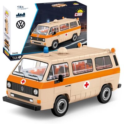 Cobi Action Town Samochód Volkswagen T3 Krankenwagen 141 Kl., Cobi-24636 Cobi Action Town Samochód Volkswagen T3 Krankenwagen 141 Kl., Cobi-24636