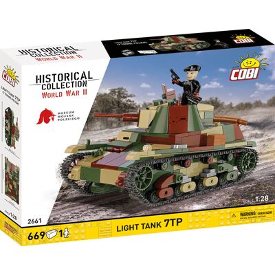 Cobi Historical Collection WWII, Light Tank 7 Tp, 669 Kl., Cobi-2661 Cobi Historical Collection WWII, Light Tank 7 Tp, 669 Kl., Cobi-2661