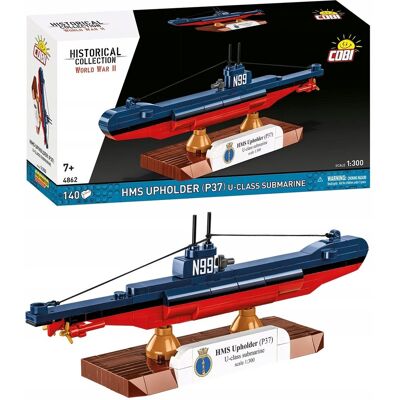 Cobi Historical Collection WWII, Okręt Podwodny Hms Upholder (P37) U-Class 140 Kl. Cobi-4862 Cobi Historical Collection WWII, Okręt Podwodny Hms Upholder (P37) U-Class 140 Kl. Cobi-4862
