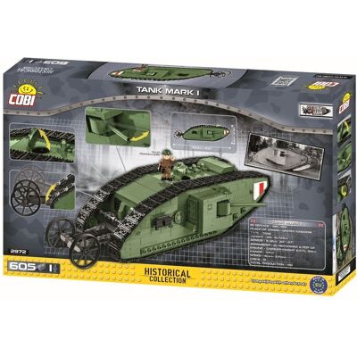 Cobi Small Army, klocki czołg Tank Mark I, COBI-2972 Cobi Small Army, klocki czołg Tank Mark I, COBI-2972