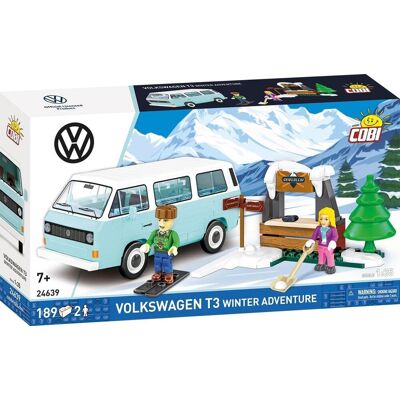 Cobi Volkswagen Winter Adventure W/Vw T3 221 Kl., Cobi-24639 Cobi Volkswagen Winter Adventure W/Vw T3 221 Kl., Cobi-24639